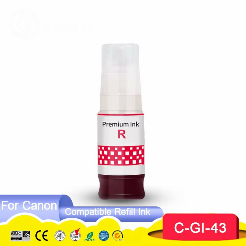 Canon GI-43 R Red G540 / G640 İthal Muadil Mürekkep - Red 70 ML