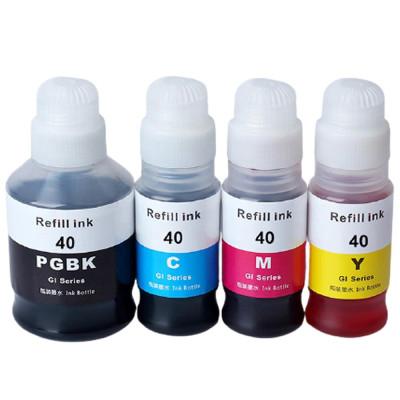 Canon Pixma G4470 GI-40/GI-41 4 Renk Muadil Mürekkep Seti - Siyah 170 ML- Renkliler 70 ML