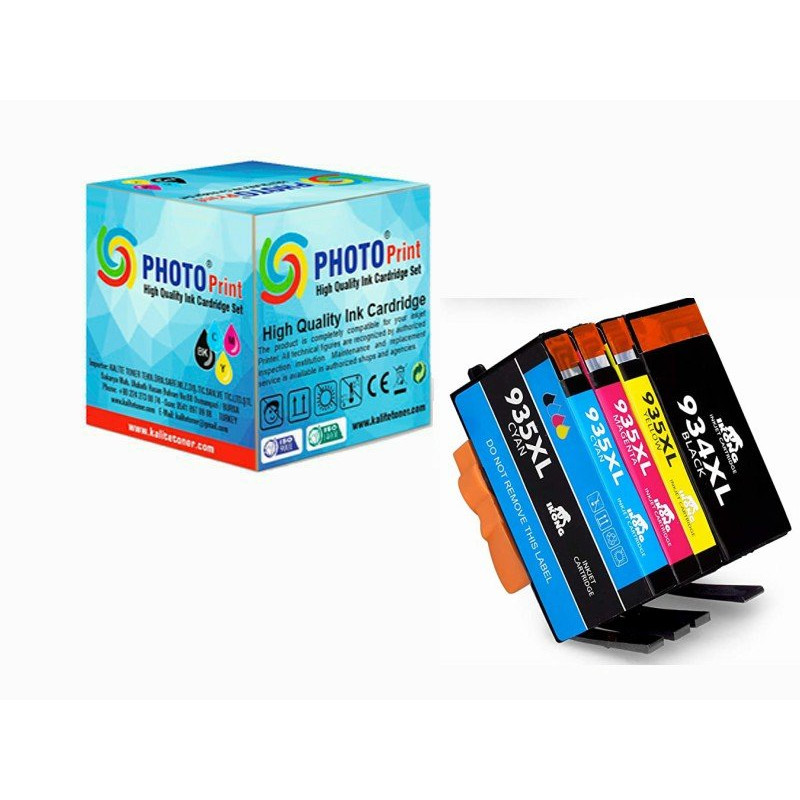 Photo Print®  OfficeJet Pro 6235 Muadil Kartuş Set 4 Renk Takım  934XL/935XL