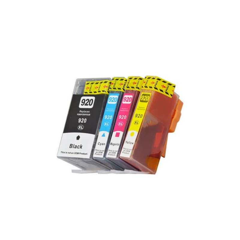 XPlus® Hp Officejet 7000  Kartuş Set 4 Renk Takım Muadil Yüksek Kapasite 920XL