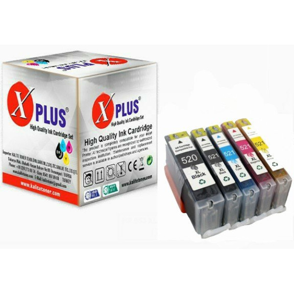 Canon MP540 PGI 520 / CLI 521 5 Renk İthal Muadil Kartuş Seti  500 Sayfa