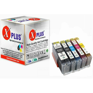 Canon İP4700 PGI 520 / CLI 521 5 Renk İthal Muadil Kartuş Seti  500 Sayfa