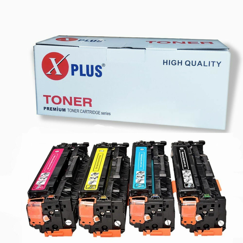 HP Color LaserJet Pro MFP M476dw CF380A/CF381A/CF382A/CF383A İthal 4 Renk Muadil Toner Seti Chipli 3.500 Sayfa