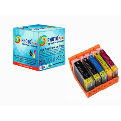 Photo Print® Canon Pixma TS9150  PGI-580XL-CLI-581XL 5 Renk  Muadil Kartuş  Seti