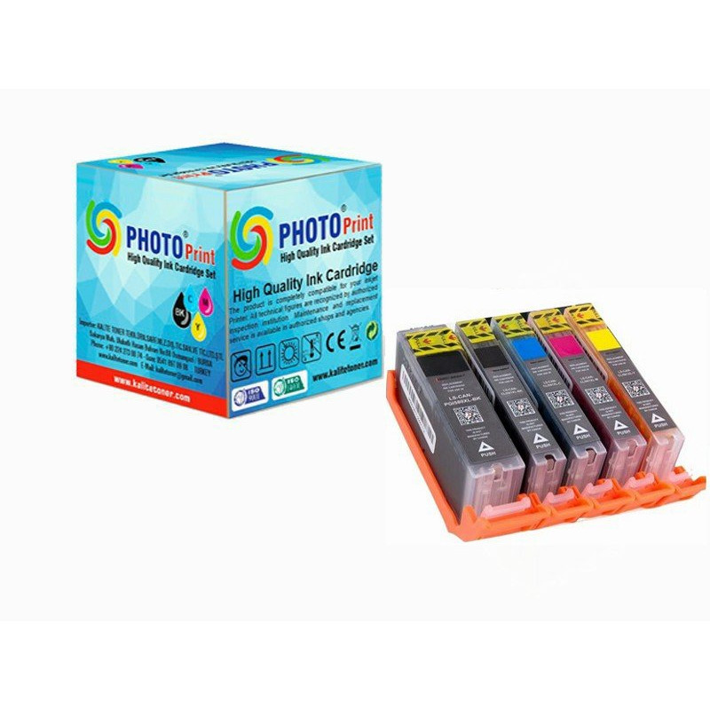 XPlus® Canon Pixma TS9551c  PGI-580XL-CLI-581XL Kartuş TAKIM SET