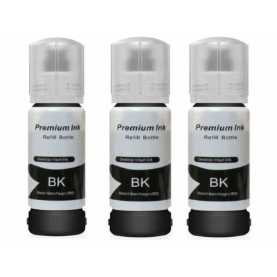 Epson 103 EcoTank  L1250 Siyah İthal Muadil Mürekkep 70 ML / 3 Adet