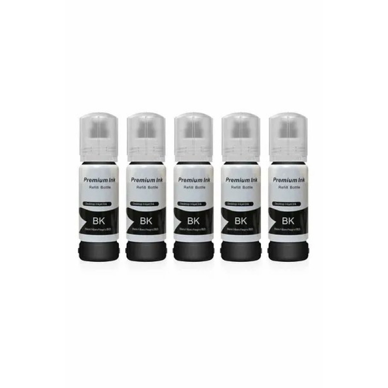 Epson 103 EcoTank  L3150 Siyah İthal Muadil Mürekkep 70 ML / 5 Adet