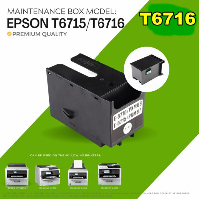 Epson WorkForce  WF-C5215DW T6716 Bakım Kiti (C13T671600) Maintenance Box Uyumlu Muadil Atık Tankı - 45.000 Sayfa